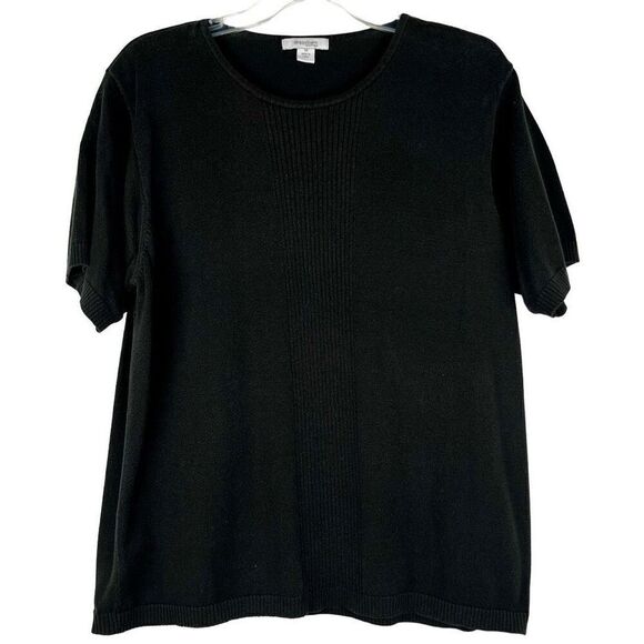 Dress Barn Sweaters - Dress Barn Women’s Black Short Sleeve Sweater 1X